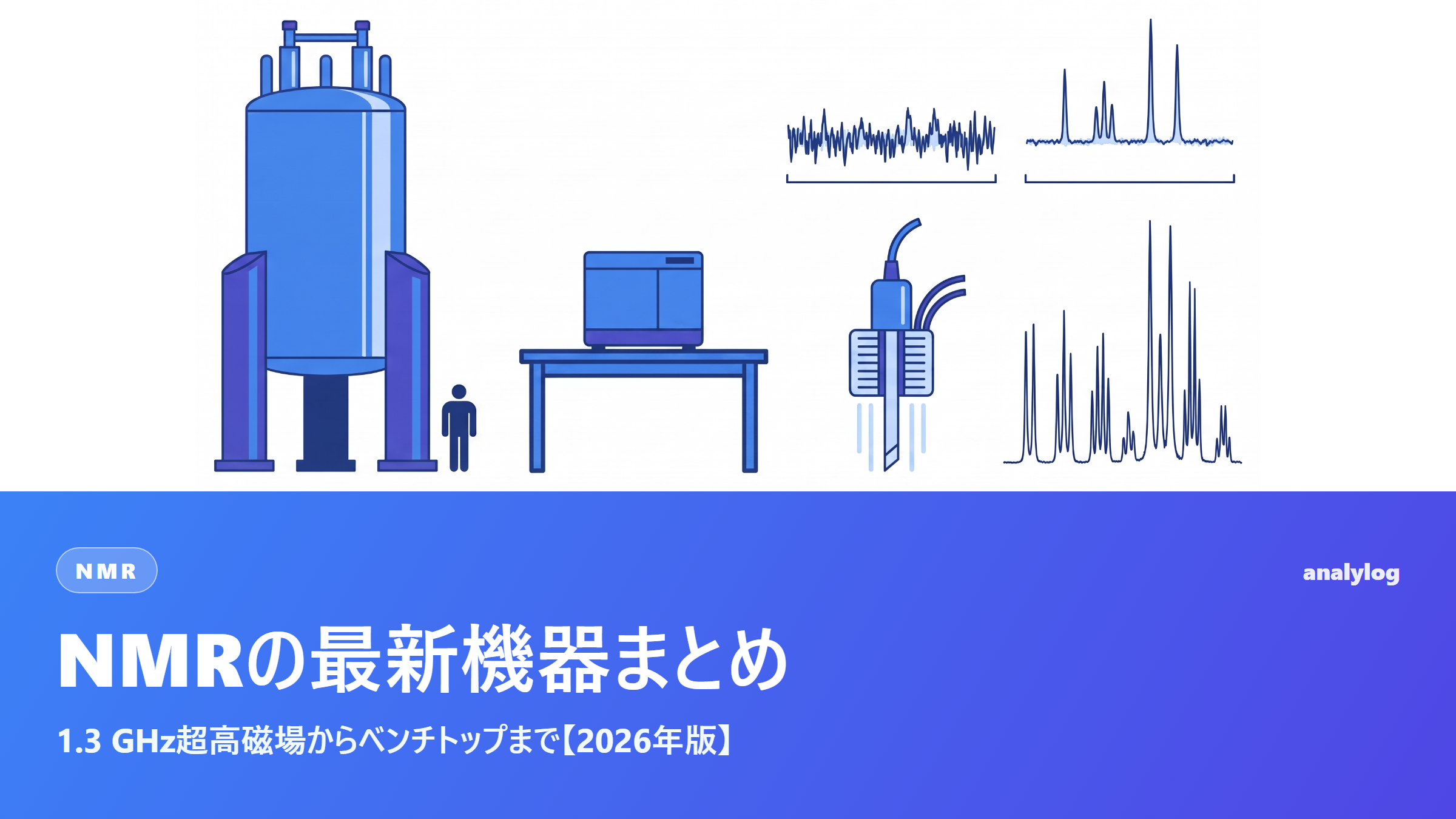 NMRの最新機器まとめ ― 1.3 GHz超高磁場からベンチトップまで【2026年版】