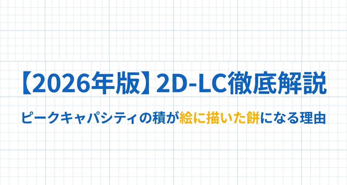 2D-LC徹底解説 ― ピークキャパシティの積が「絵に描いた餅」になる理由と、その回避策【2026年版】